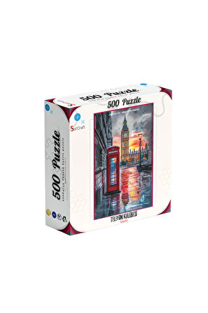 500 Parça Puzzle Londra Telefon Kulübesi