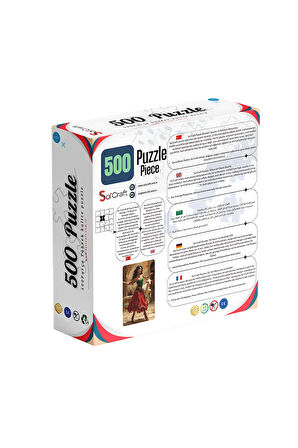 500 Parça Puzzle Gypsy Dans Kırmızı Etekli Kadın