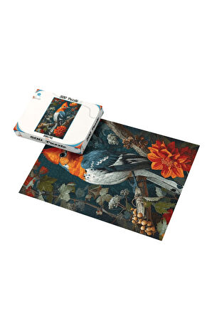 500 Parça Puzzle Renkli Kuş Sanatsal