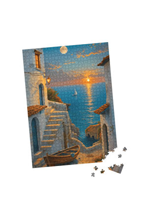 500 Parça Puzzle Sahil Köyü