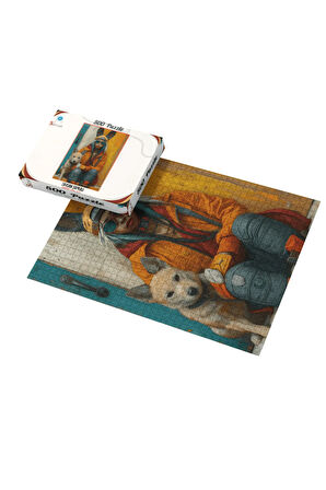 500 Parça Puzzle Tavşan Şapkalı Kız