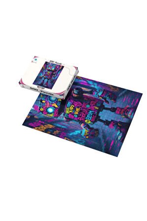 500 Parça Puzzle Grafiti Robot