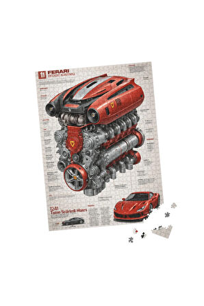 500 Parça Puzzle Ferrari F12T
