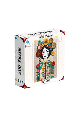 500 Parça Puzzle Medya Sanat Düğmeli