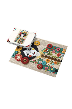 500 Parça Puzzle Medya Sanat Düğmeli