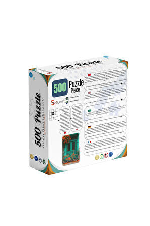 500 Parça Puzzle Turuncu Bisiklet