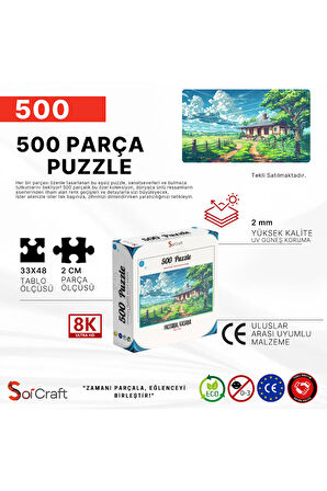 500 Parça Puzzle Pastoral Kasaba