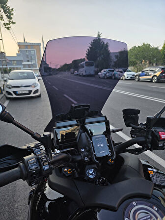 MOTOCAM Yamaha Tracer 900 Siperlik Ön Cam 2023-2025 Model 61cm Siyah Renkli 4mm