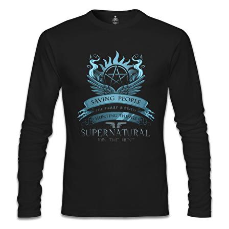 Supernatural - Join the Hunt Siyah Erkek Sweatshirt