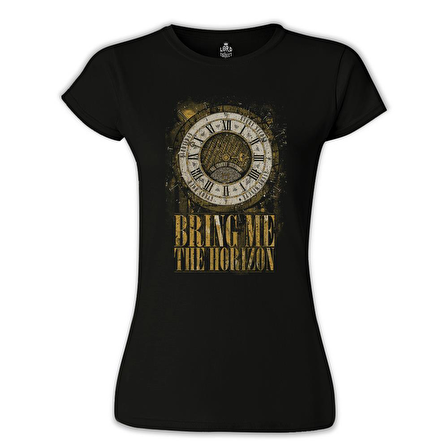 Bring me the Horizon - Clock Siyah Bayan Tshirt