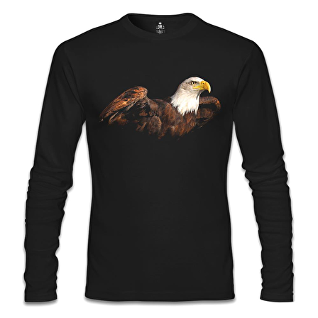 Kartal 2 Siyah Erkek Sweatshirt