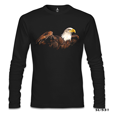 Kartal 2 Siyah Erkek Sweatshirt