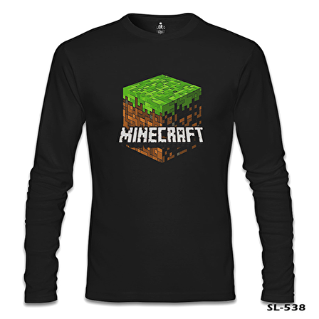Minecraft - Cube Siyah Erkek Sweatshirt