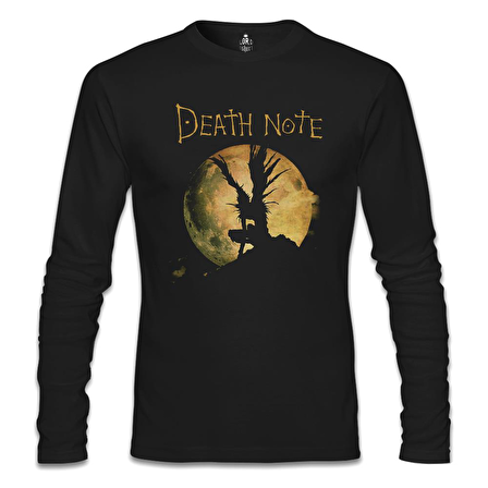 Death Note - Moon Siyah Erkek Sweatshirt