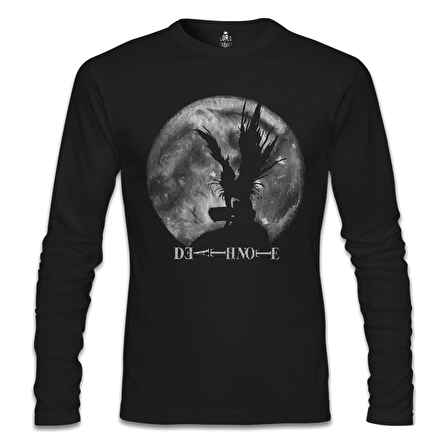 Death Note - Moon 2 Siyah Erkek Sweatshirt