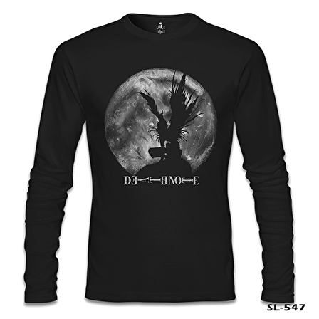 Death Note - Moon 2 Siyah Erkek Sweatshirt