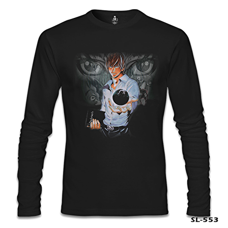 Death Note - 3 Siyah Erkek Sweatshirt