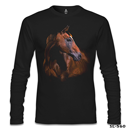 At 1 Siyah Erkek Sweatshirt