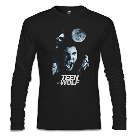 Teen Wolf Siyah Erkek Sweatshirt