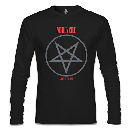 Mötley Crüe - Shout At The Devil Siyah Erkek Sweatshirt