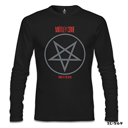 Mötley Crüe - Shout At The Devil Siyah Erkek Sweatshirt