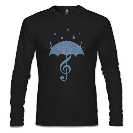 Singin In The Rain - 2 Siyah Erkek Sweatshirt