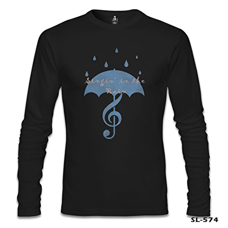 Singin In The Rain - 2 Siyah Erkek Sweatshirt