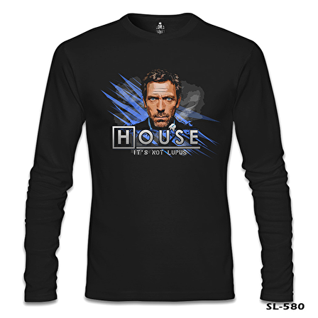 House - It's Not Lupus Siyah Erkek Sweatshirt
