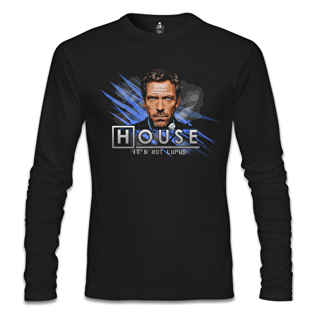 House - It's Not Lupus Siyah Erkek Sweatshirt