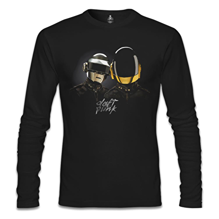 Daft Punk Siyah Erkek Sweatshirt