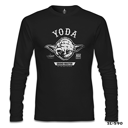 Star Wars - Yoda 2 Siyah Erkek Sweatshirt