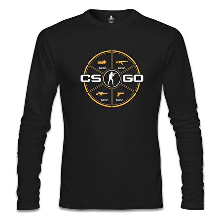 Counter Strike - Go Siyah Erkek Sweatshirt