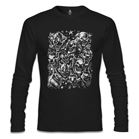 Clown Siyah Erkek Sweatshirt