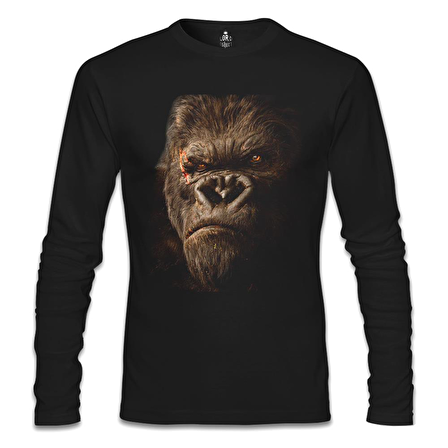King Kong Siyah Erkek Sweatshirt