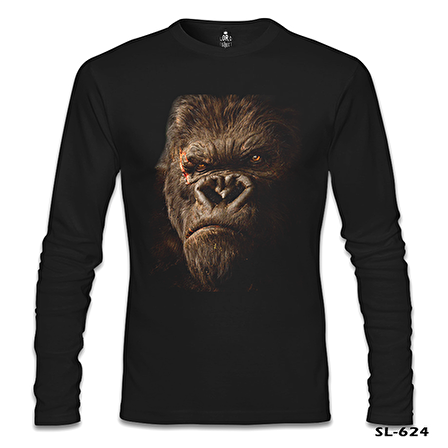 King Kong Siyah Erkek Sweatshirt