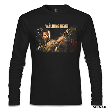 The Walking Dead - Rick 2 Siyah Erkek Sweatshirt