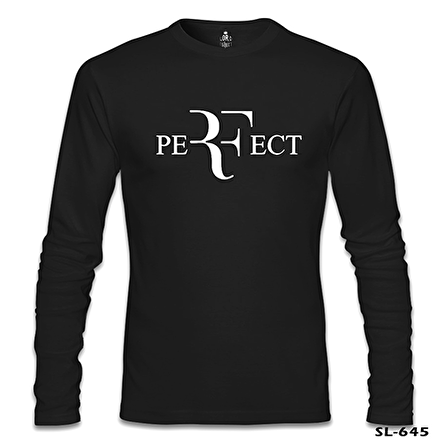 Roger Federer - Perfect Siyah Erkek Sweatshirt