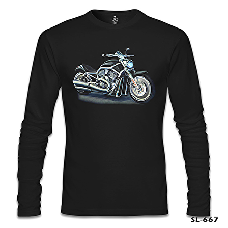 Motosiklet Siyah Erkek Sweatshirt