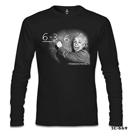 Einstein Siyah Erkek Sweatshirt