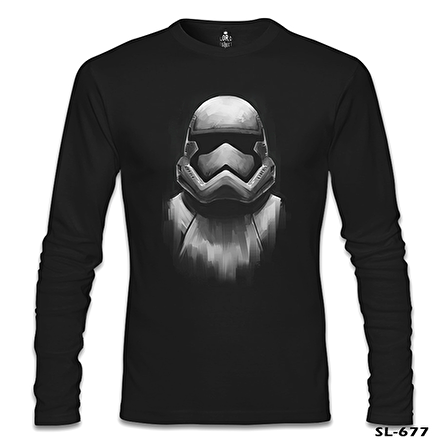 Star Wars - Storm Trooper Siyah Erkek Sweatshirt