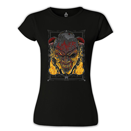 Slayer - Fire Siyah Bayan Tshirt