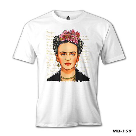 Frida Kahlo 1 Beyaz Erkek Tshirt