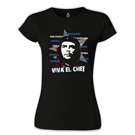 Che Guevara - Viva Siyah Bayan Tshirt