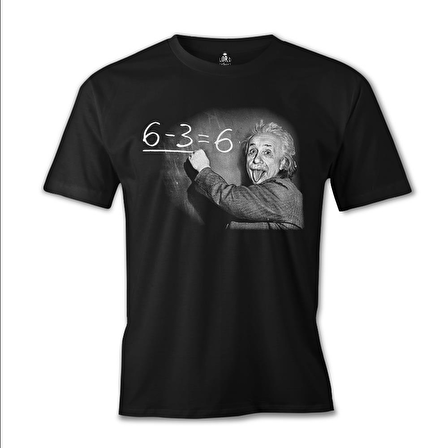 Einstein Siyah Erkek Tshirt