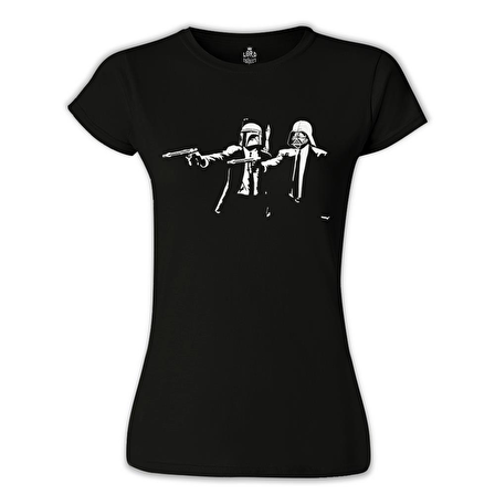 Star Wars & Pulp Fiction Siyah Bayan Tshirt