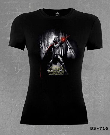 Star Wars - The Force Awakens 3 Siyah Bayan Tshirt
