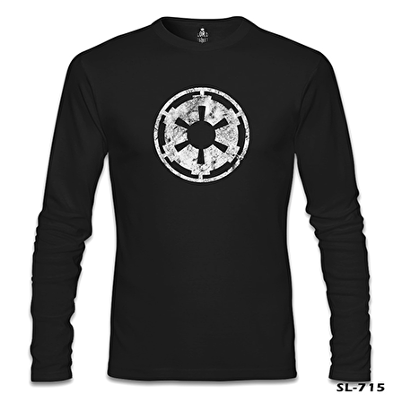 Star Wars - Galactic Empire Logo Siyah Erkek Sweatshirt