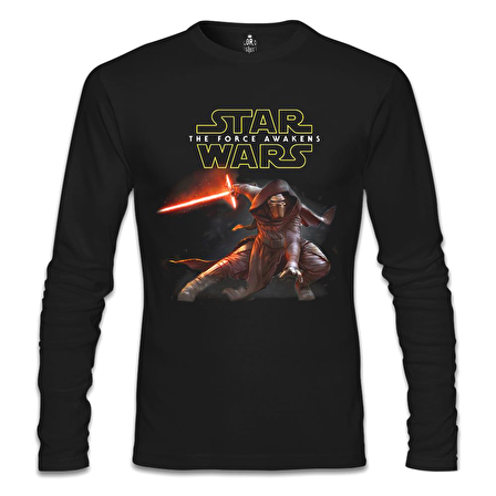 Star Wars - The Force Awakens 10 Siyah Erkek Sweatshirt