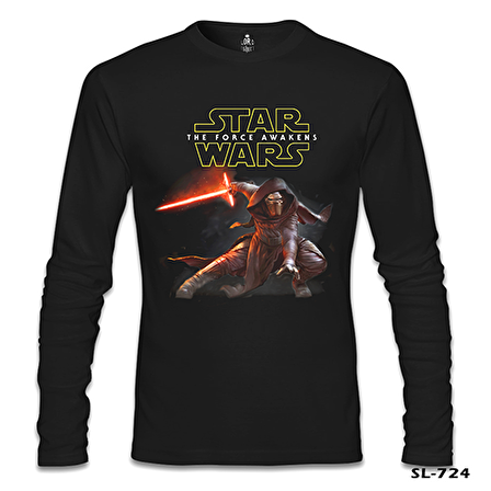 Star Wars - The Force Awakens 10 Siyah Erkek Sweatshirt