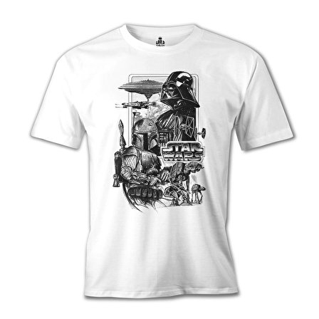 Star Wars - Empire Beyaz Erkek Tshirt